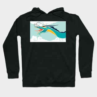 Cyan dragon Hoodie